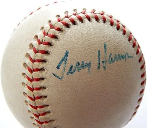 Тери Хармън Подписа Бейзболен Автограф - Бейзболни топки с Автографи