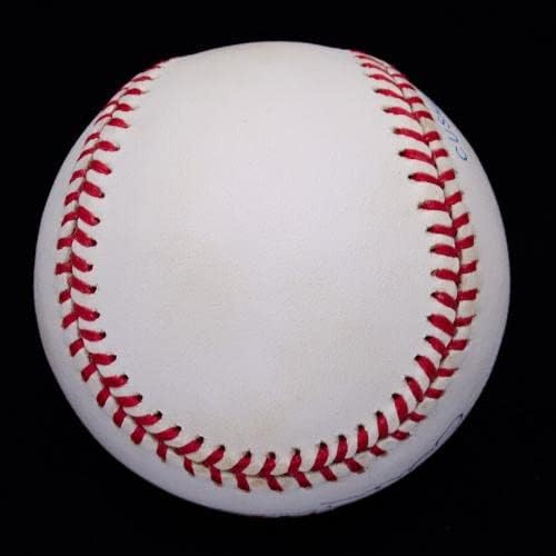 Прекрасен Били Мартин С Автограф ONL Baseball йорк Янкис JSA LOA XX12277 - Бейзболни топки с Автографи