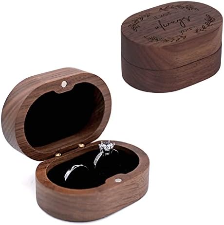Кутия за пръстени, Кутия за Годежен пръстен за сделки, Подарък за Притежателя на брачна халка на вашия Сватбен ден, Дървена Кутия За ръчно изработени Пръстени в Сел?