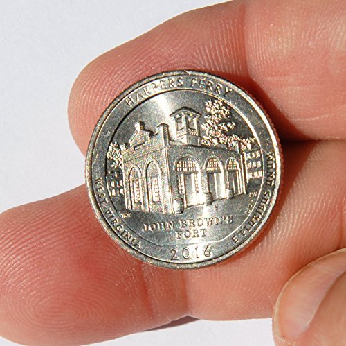 P Съединените Щати на Америка, Западна Вирджиния Квартал на Вашингтон Harpers Ferry Националната монети в обращение