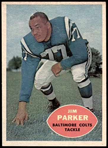 1960 Topps # 5 Джим Паркър Балтимор Колтс (Футболна карта) БИВШ Колтс Охайо Св.