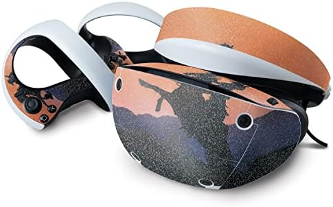 Гланцирана кожа с пайети MightySkins е Съвместима с Sony Playstation VR2 - Bronco Sunset | Защитно, трайно гланцово покритие с пайети | Лесно се нанася и променя стил | Произведено в САЩ