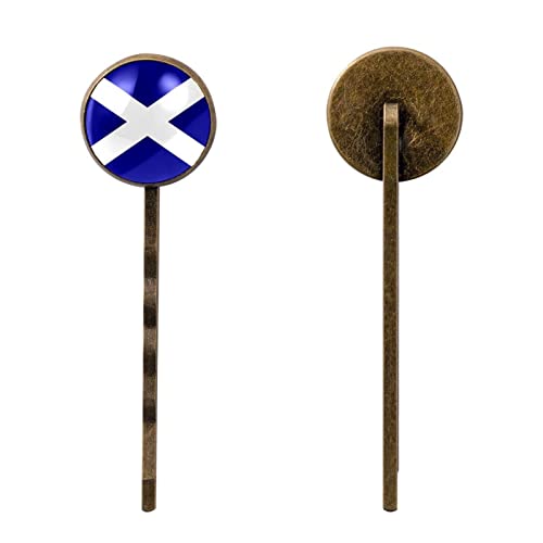 Дамски Аксесоари За Коса, 4 бр. Комплект Скоби-Заколок Ръчно изработени Шапки За Момичета-на Боби, на Шотландския Флаг