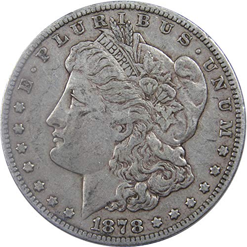 1878 7TF Rev 79 Долара Морган VF Много Тънка 90% От Сребърни монети на САЩ на стойност 1 долар са подбрани