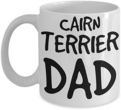 Чаша за баща Керн Териер - Бяла Керамична Чаша за чай и кафе на 11 грама - идеален За пътуване И подаръци