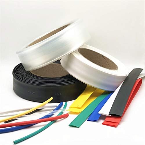 1 Метър Прозрачна свиване тръба Комплект кабели с прозрачна свие с шнорхел 2: 1 Конектор за кабели с психиатър тръба (цвят: прозрачен, вътрешен диаметър: 6 мм, широчина-1 метър)