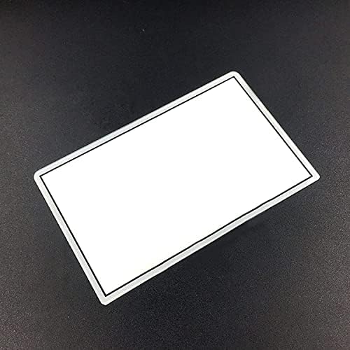 Стъклена Горната Рамка на екрана, Капак на обектива Защитно фолио за LCD екран с лепило за 3DS XL /New 3DS XL LLConsole (Бял)