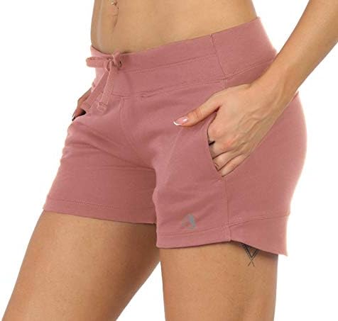 Дамски къси панталони icyzone Атлетик Lounge - Спортни Шорти за бягане с джобове 3