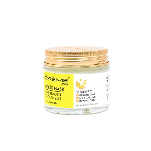 The Crème Shop Корейски грижи за кожата | Гел маска през нощта, за да се хидратират, подмладяващ, рельефного грижа за кожата на лицето - 2,36 унция (витамин С)