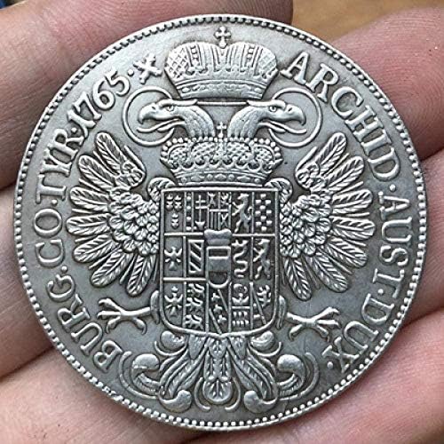 Монета на Повикване 1765 Австрия 1 Талер Монети Копие 41 ММ Копие Колекция Бижута Подаръци Колекция от монети
