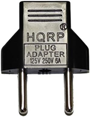 Адаптер за променлив ток HQRP е Съвместим с Преносими Bluetooth-Високоговорител Reacher S311, Зарядно Устройство, Кабел за Захранване + Адаптер HQRP Euro Plug