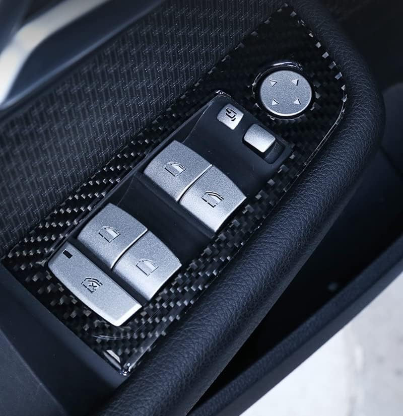 Eppar Нови Защитни капаци бутони за управление стеклоподъемниками, Съвместими с BMW X6 F16 2015-2019 (сребрист)