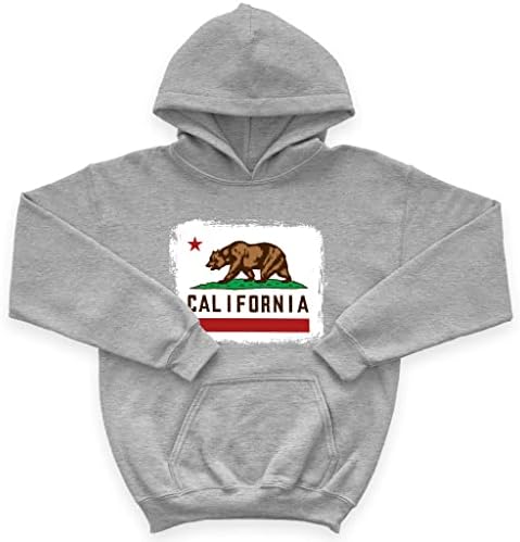 Детска hoody от порести руно California Bear - Детска hoody в Калифорния теми - Графична hoody за деца