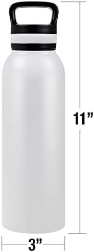 Бутилка за вода I Love Lucy FULL-Time After Time, 24 грама, Запечатани от Неръждаема Стомана с вакуумна изолация и капак-линия, бяла