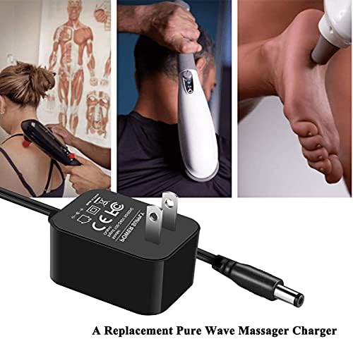VHBW за масажор Pure Wave Зарядно устройство за масажор Pure Wave PADO CM-05 CM-07 CM5 CM7 захранващия Кабел безжичен масажор (е в списъка на UL 4,92 метра)