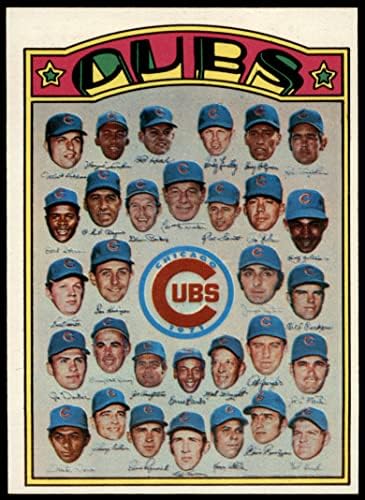 1972 Topps # 192 Cubs Отбор Чикаго Къбс (Бейзболна картичка) EX Къбс