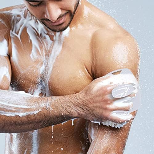 Силиконов Скрубер за тялото JOLAU, Отшелушивающая четка за баня, Мъжки и Дамски Четка за душ, За почистване на гърба, лесно пяна и многократна употреба. (Сив)