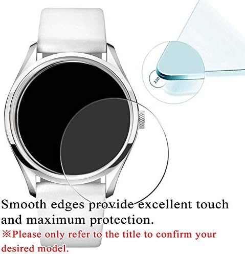 Synvy [3 опаковки] Защитно фолио за екран от закалено стъкло, която е съвместима с фолио Swatch SUSB103 9H Smartwatch Smart Watch Protectors
