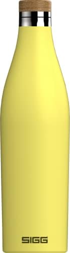 Бутилка за вода с изолация SIGG - Meridian Ultra Lemon - Запечатани - Лесно - Не съдържа BPA - Не съдържа пластмаса - Неръждаема стомана 18/8 инча - Жълто - 17 грама