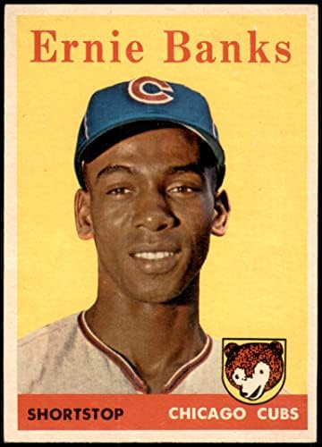 1958 Topps # 310 Ърни Банкс Чикаго Къбс (Бейзболна картичка) EX/MT Cubs