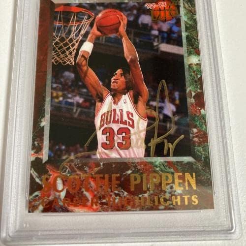 1992-93 Fleer Ultra Скоти Pippen Подписа Баскетбольную картичка с Автограф на PSA DNA Баскетболни карта, Без подпис