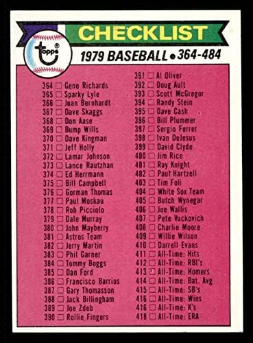 1979 Topps 483 списък 4 (Бейзболна картичка) EX