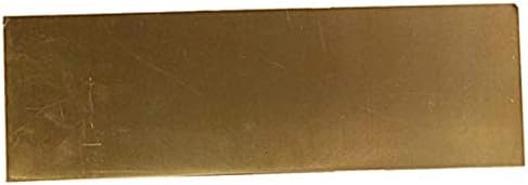 Латунная плоча UMKY Месинг лист за обработка на метали, Суровини, 1,2x100x150 мм, 1,5x200x300 мм Метално фолио (размер: 1,5x200x300 мм)