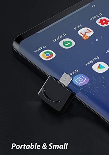 USB Адаптер C за свързване към USB конектора (2 опаковки), който е съвместим с вашето устройство Motorola One Vision за OTG със зарядно устройство Type-C. Използвайте с устройства разширения, като например клавиатура,
