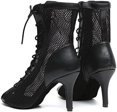 Женски танцови обувки HROYL с отворени пръсти и Окото Да се изяви, Вечерни Сватбени Обувки за Латино Танци Салса, Модел YCL503