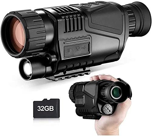 монокуляр за нощно виждане 656 метра за от тъмното (32G SD-карта), цифров инфрачервен монокуляр За запазване на снимки във формат HD и видео 960P с 1.5 TFT LCD дисплей за лов, наблюдение на