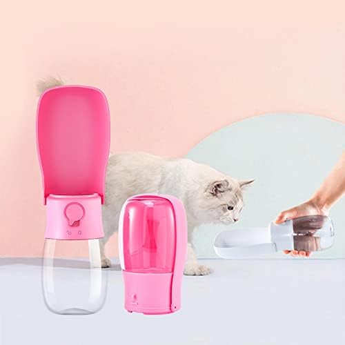 Чаша за вода за домашни любимци, преносима чаша за пътуване за кучета и котки, сгъваема уреди за домашни любимци, чаша за вода, диспенсер за вода, синьо