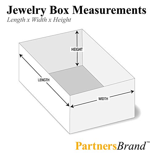 Кутии за бижута марка Partners PJB332W, 3 1/2 x 3 1/2 x 2, Бяла (опаковка по 100 броя)