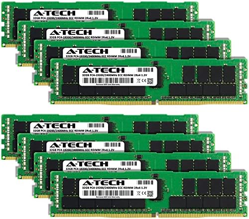 Комплект оперативна памет A-Tech обем 256 GB (8x32 GB) за Supermicro X10QBL-4CT - DDR4 2400 Mhz PC4-19200 ECC с регистрация RDIMM 2Rx4 1.2 V - Сървър