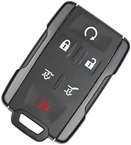 Подмяна на смарт ключ и без ключ Дистанционно Управление Ключодържател Калъф за Шевролет Chevrolet Silverado Colorado GMC Canyon Sierra 2014 2015 2017 M3N-32337100 Кола Ключодържател (черно-4 бутона)