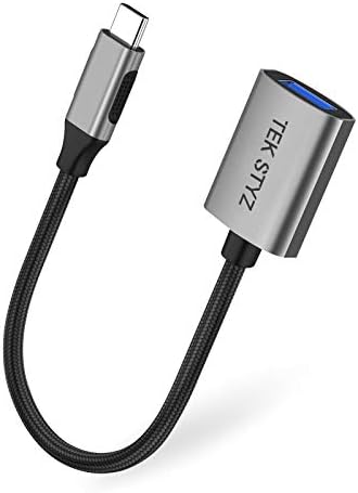 Адаптер Tek Styz USB-C USB 3.0 е обратно Съвместим с датчиците Samsung Galaxy A52s 5G OTG Type-C/PD USB 3.0 за мъже и жени. (5 gbps)
