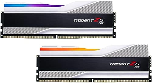 G. Skill Trident Z5 серия RGB (Intel XMP) 32 GB (2 x 16 GB) 288-Пинов SDRAM DDR5 6000 CL36-36-36-96 1.35 V Двуканална памет настолна F5-6000J3636F16GA2-TZ5RS (сребрист металик)