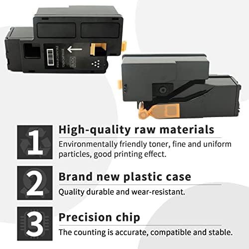 WorkPlus Рециклирани Съвместим тонер Касета с голям капацитет за Xerox Phaser 6020 6022 WorkCentre 6025 6027, Разменени Тонер касети за Черно 106R02759 2 опаковки (4000 страници)