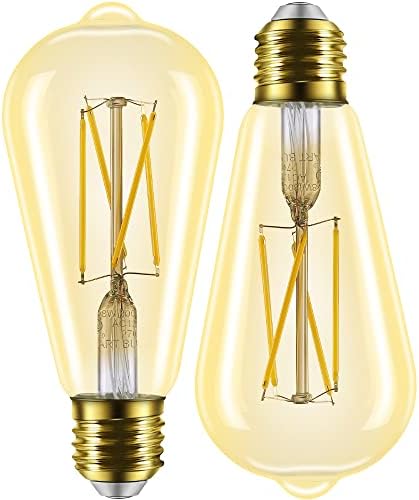 Умно Домашно осветление Умни лампата на Едисон Led Edison Smart Bulb Работят с Алекса Google Home е с регулируема яркост E26 Топъл Бял 60 W Еквивалент на лампи с нажежаема жичка Led лампи с нажежаема жичка Винтажное