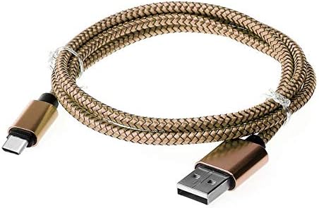 кабел shlutesoy USB Type C, 1/2/3 м, Бързо Зарядно Устройство за Пренос на Данни, USB-Кабел за Samsung Galaxy S8 A5 A7 Gold, 1 Метър /Bg-Standad