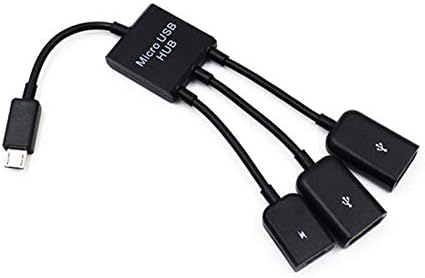 3 в 1-Микро USB hub, Преносим Микро USB OTG Кабел за Предаване на Данни Адаптер Конвертор Хъб за Мобилен телефон