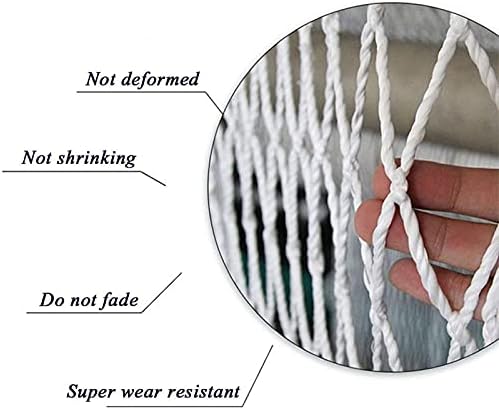 AWSAD Детска защитна мрежа от падане Детски парапети Стълбище и Балкон Защитна мрежа Товарен Камион Ремарке Мрежа-рабица, дебелина на въжето 6 мм Цвят: окото 3 см, размер: 1 х 10 м (3 × 33 фута)