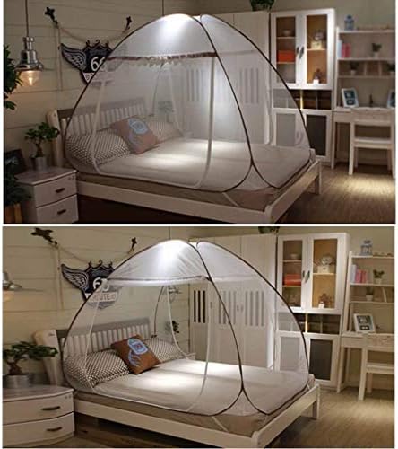Mosquito net Преносима Сгъваема за пътуване на легло, Палатка от полиестер, Монтаж, не изисква, Мрежа против насекоми в Голям размер за бебета, деца и възрастни (Размер: Легло 1,35 м (4,5 фута))