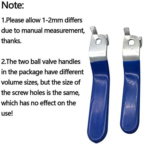 2 Бр. Синьо Размерът на отвора за дръжката на вентила 5x8 мм, Дебелина отвори 2 mm, обща дължина 93 мм (5x8x2 мм)