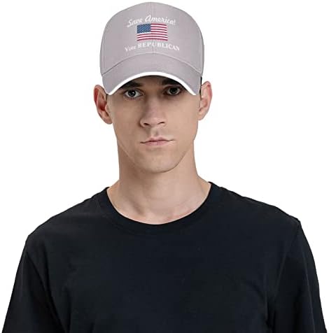 Бейзболна шапка NUTTAG Save America Vote Републиканската бейзболна шапка Моющаяся Регулируема Шапка За Татко Женски Мъжка бейзболна шапка