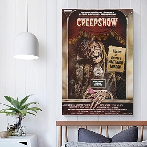 Creepshow 1982 Плакат на Филм на ужасите Ретро Филм за Бар Украса за Хелоуин Стенен Декор Платно Стенни Артистични Щампи за decor Декор на Стая Декор спални Подаръци 08x12 инча (20x30 см), Без рамка