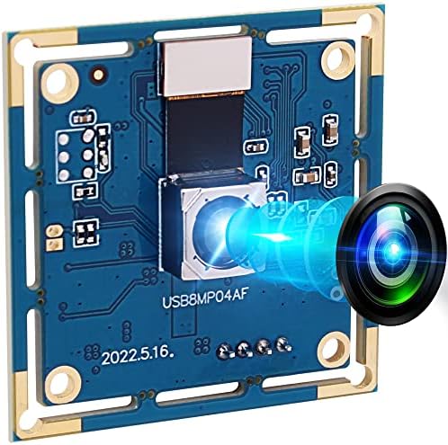 IFWATER 8-Мегапикселов Модул USB-камера с автофокус, 2448P Ultra HD Камера с CMOS-сензор IMX179 Място за банкомат Павилион Промишлен Вграден Модул Камера за компютър Raspberry Pi в jetson Nano