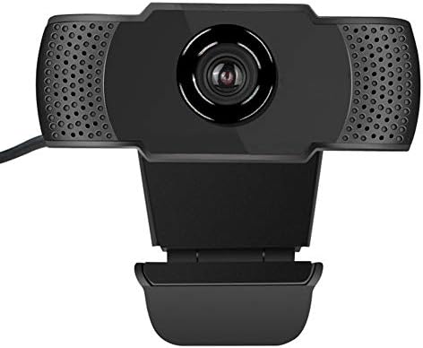 Компютърна уеб камера 1080p - Вграден микрофон с шумопотискане - Безплатен USB устройство - Plug и play - за видео разговори, конференции, игри