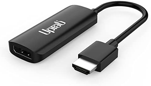 Активен адаптер UPTab HDMI DisplayPort to 4K 60Hz за системи, снабдени с HDMI, за да се свържете с мониторам DisplayPort - Съвместим с Xbox One / X / S и Playstation 4/5 и други