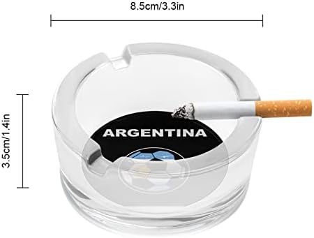Аржентина Футболни Футболен Стъклен Пепелник За Цигари, Пури, Пепелник Кръгъл, Държач За Вътрешно Външно
