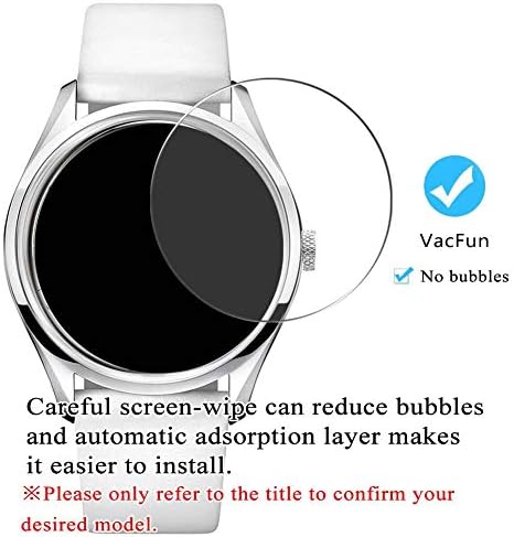Synvy [3 опаковки] Защитно фолио за екран от закалено стъкло, която е съвместима с предпазни устройства за смарт часовници FREDERIQUE CONSTANT FC-710MC4H6 9H Film Smartwatch